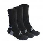 MuscleCloth Stay Fresh Uzun Çorap 3’Lü Paket Siyah