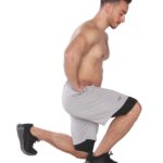 MuscleCloth 2 in 1 Erkek Taytlı Stretch Şort Açık Gri