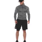 MuscleCloth 2 in 1 Erkek Taytlı Stretch Şort Siyah