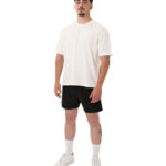 MuscleCloth Basic Oversize T-Shirt Kırık Beyaz