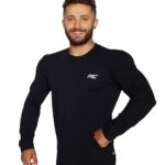 MuscleCloth Basic Uzun Kollu T-Shirt Siyah