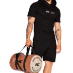 MuscleCloth Deri Silindir Çanta Vizon