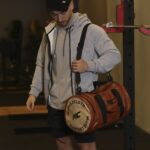 MuscleCloth Deri Silindir Çanta Vizon