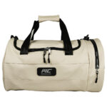 MuscleCloth Elite Duffel Bag Silindir Spor Çanta Bej