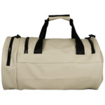 MuscleCloth Elite Duffel Bag Silindir Spor Çanta Bej