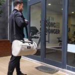 MuscleCloth Elite Duffel Bag Silindir Spor Çanta Bej