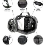 MuscleCloth Elite Duffel Bag Silindir Spor Çanta Siyah