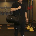 MuscleCloth Elite Duffel Bag Silindir Spor Çanta Siyah