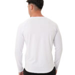 MuscleCloth Elite Reglan Uzun Kollu T-Shirt Beyaz