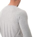 MuscleCloth Elite Reglan Uzun Kollu T-Shirt Gri Melanj