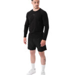 MuscleCloth Elite Reglan Uzun Kollu T-Shirt Siyah