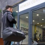 MuscleCloth Glory Silindir Çanta Siyah Beyaz