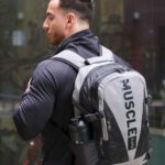 MuscleCloth Glory Sırt Çantası Gri Siyah