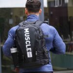 MuscleCloth Glory Sırt Çantası Siyah Beyaz