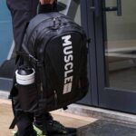 MuscleCloth Glory Sırt Çantası Siyah Beyaz