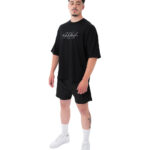 MuscleCloth Icon Heavyweight Oversize T-Shirt Siyah
