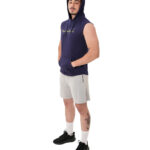 MuscleCloth Icon Kapüşonlu Kolsuz T-Shirt Lacivert