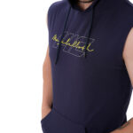 MuscleCloth Icon Kapüşonlu Kolsuz T-Shirt Lacivert