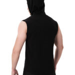 MuscleCloth Icon Kapüşonlu Kolsuz T-Shirt Siyah