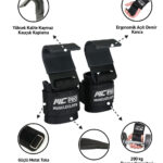 MuscleCloth Lifting Hooks Ağırlık Kaldırma Kancası Siyah