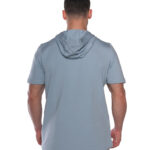 MuscleCloth MC-X Kapüşonlu Kısa Kollu Sweatshirt Açık Mavi