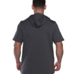 MuscleCloth MC-X Kapüşonlu Kısa Kollu Sweatshirt Füme