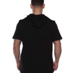 MuscleCloth MC-X Kapüşonlu Kısa Kollu Sweatshirt Siyah