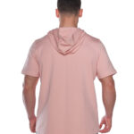 MuscleCloth MC-X Kapüşonlu Kısa Kollu Sweatshirt Somon