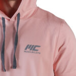 MuscleCloth MC-X Kapüşonlu Kısa Kollu Sweatshirt Somon