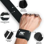 MuscleCloth Padded Lifting Straps Siyah