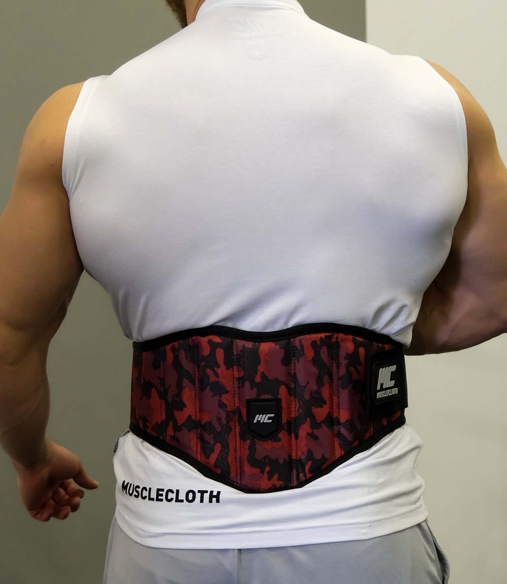 MuscleCloth PN-Core Ağırlık Kemeri Kırmızı Kamuflaj