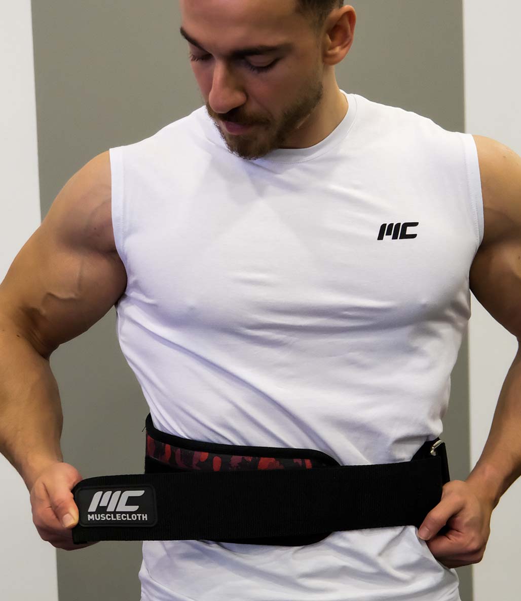 MuscleCloth PN-Core Ağırlık Kemeri Kırmızı Kamuflaj