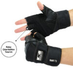 MuscleCloth Pro Fitness Ağırlık Eldiveni Siyah