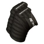 MuscleCloth Pro Knee Wraps Diz Bandajı 2’Li Paket – Cırt Bantlı Siyah