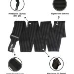 MuscleCloth Pro Knee Wraps Diz Bandajı 2’Li Paket – Cırt Bantlı Siyah