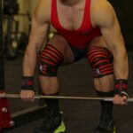 MuscleCloth Pro Knee Wraps Diz Bandajı 2’Li Paket – Cırt Bantlı Siyah Kırmızı