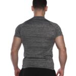 MuscleCloth Pro Stretch Kısa Kollu T-Shirt Füme