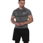 MuscleCloth Pro Stretch Kısa Kollu T-Shirt Füme