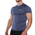 MuscleCloth Pro Stretch Kısa Kollu T-Shirt Lacivert