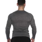 MuscleCloth Pro Stretch Uzun Kollu T-Shirt Füme