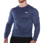 MuscleCloth Pro Stretch Uzun Kollu T-Shirt Lacivert