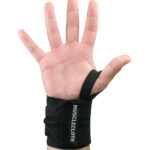MuscleCloth Pro Wrist Wraps 2’li Paket Siyah