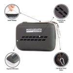 MuscleCloth Quick Dry Çantalı Spor Havlusu Siyah