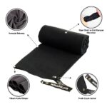MuscleCloth Quick Dry Çantalı Spor Havlusu Siyah