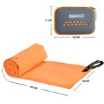 MuscleCloth Quick Dry Çantalı Spor Havlusu Turuncu