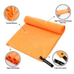 MuscleCloth Quick Dry Çantalı Spor Havlusu Turuncu