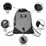 MuscleCloth Sackpack Spor Çanta Siyah Gri