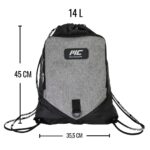 MuscleCloth Sackpack Spor Çanta Siyah Gri