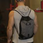 MuscleCloth Sackpack Spor Çanta Siyah Gri