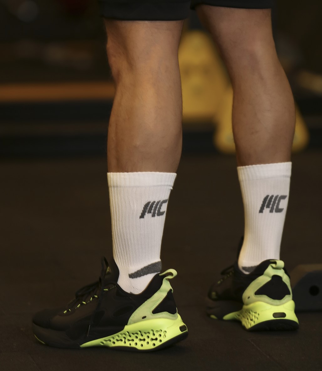 MuscleCloth Stay Fresh Uzun Çorap 3’Lü Paket Gri Beyaz Siyah